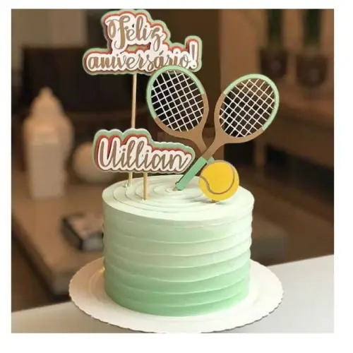 Topo de bolo tenis