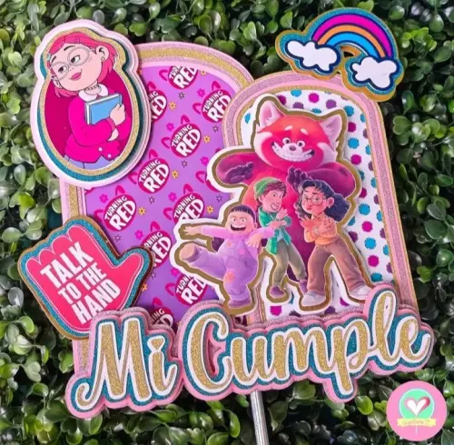 Topo de bolo turning Red