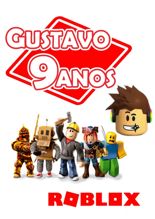 Topo de bolo Roblox