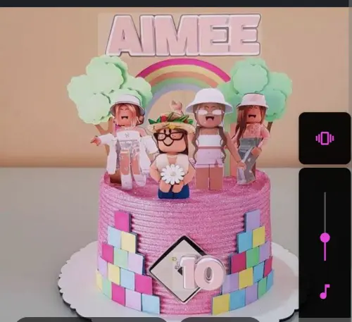 Topo de bolo Roblox