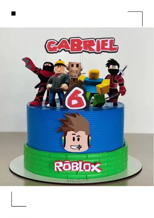 Topo de bolo Roblox