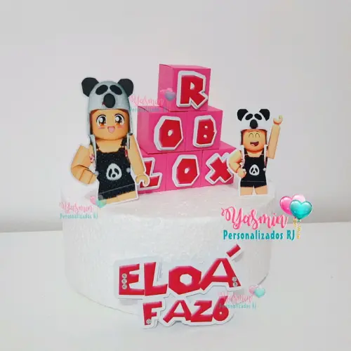 Topo de bolo Roblox