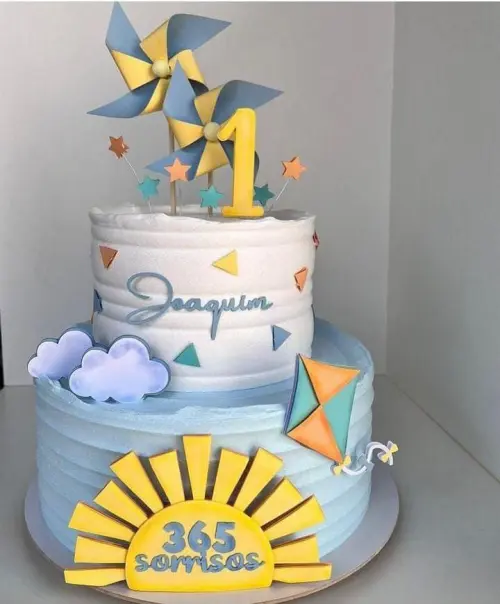 Topo de Bolo Sol Cute