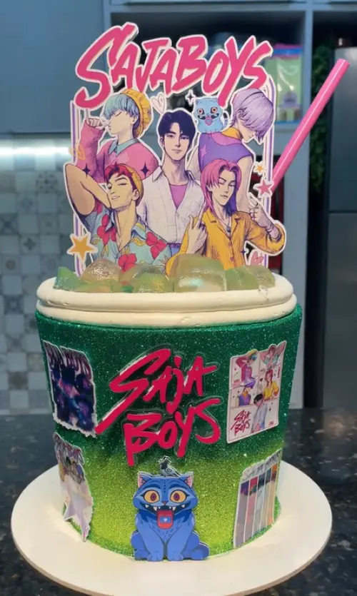 Arquivo de corte topo de bolo Kpop Demon Hunters