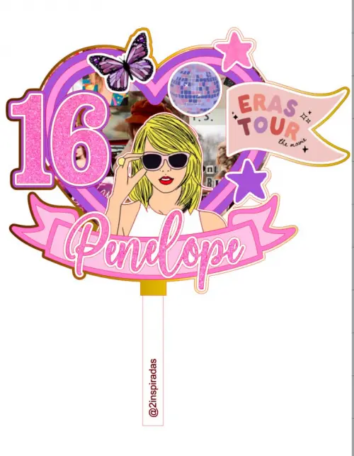 topo de bolo Taylor Swift