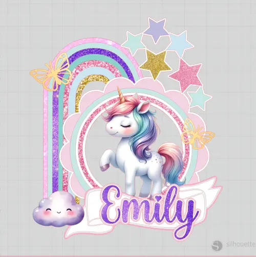 Topo de Bolo Unicórnio