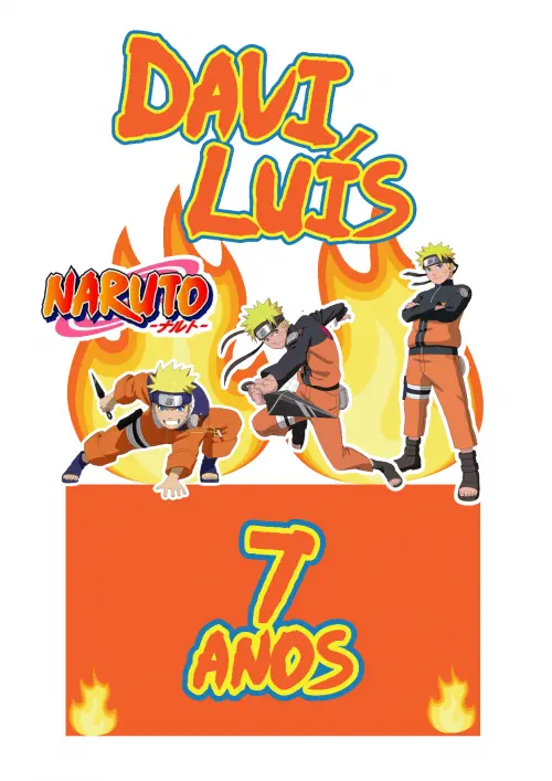 Topo de bolo Naruto