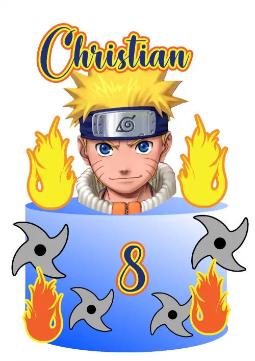 Topo de bolo Naruto