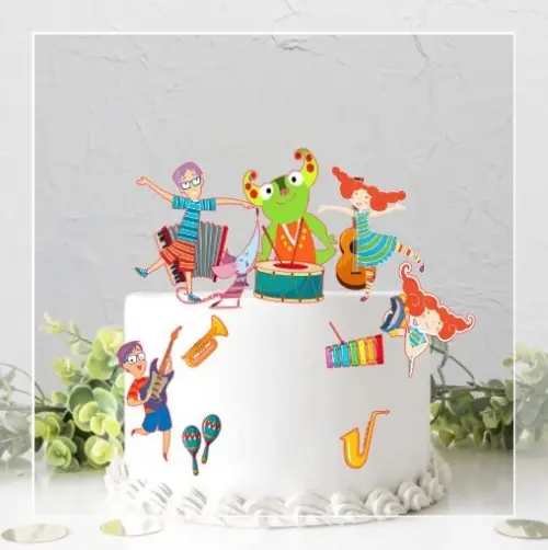 Topo de bolo Palavra Cantada