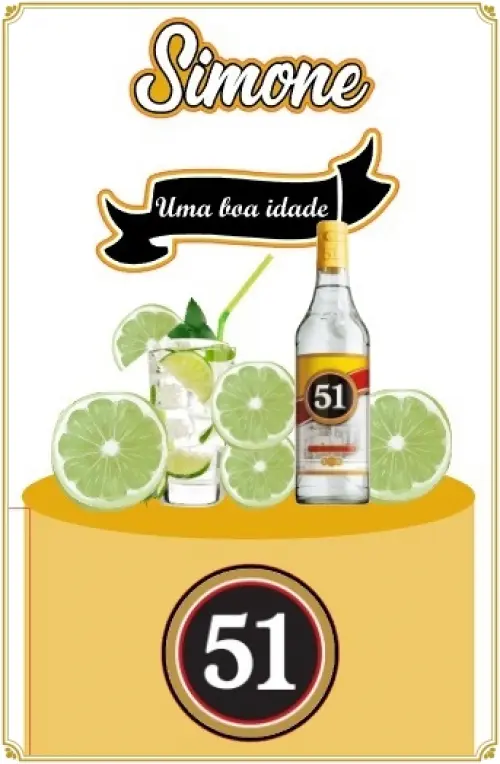 Topo de Bolo Bebe Pinga