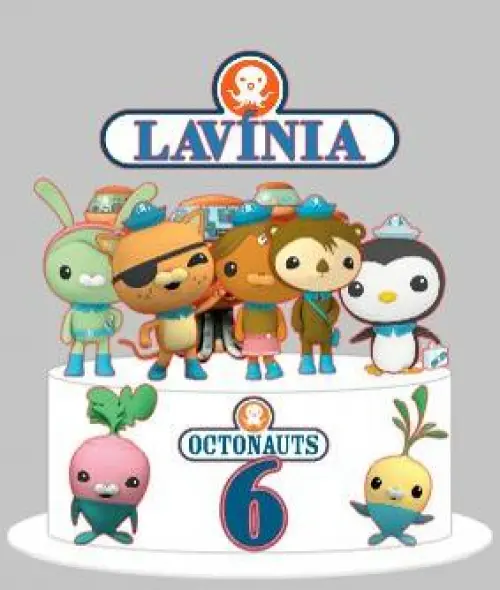 Topo de Bolo Octonautas