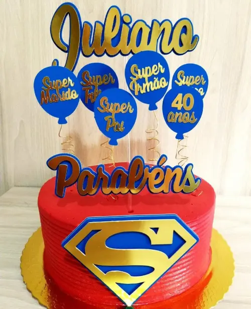 topo de bolo Super Homem