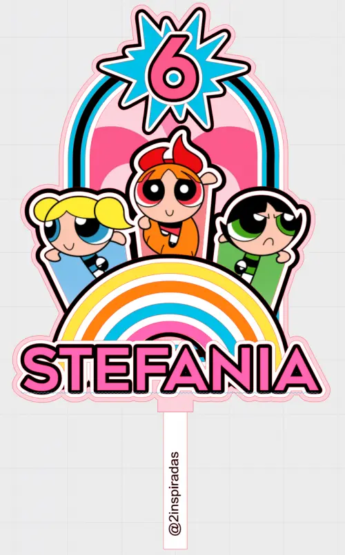 Topo de bolo Meninas Super Poderosas