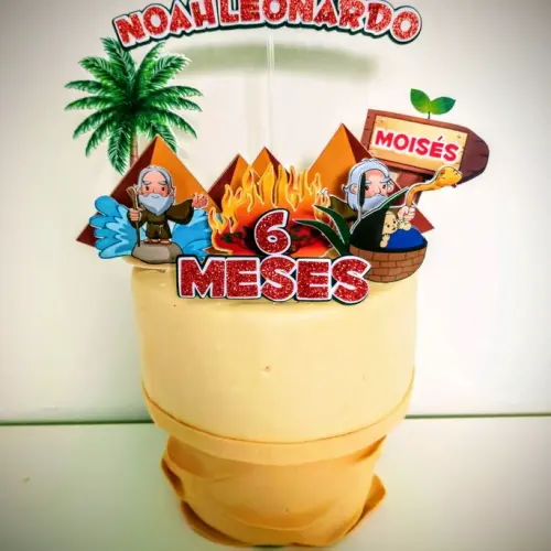 Topo de bolo Moisés