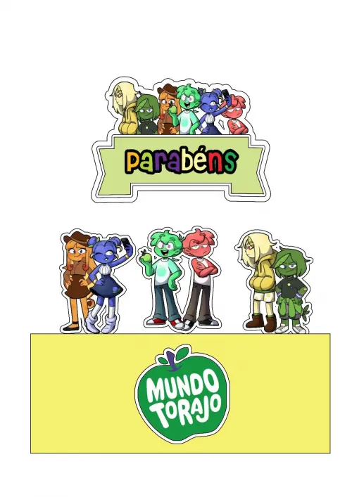 Topo de Bolo Mundo Torajo