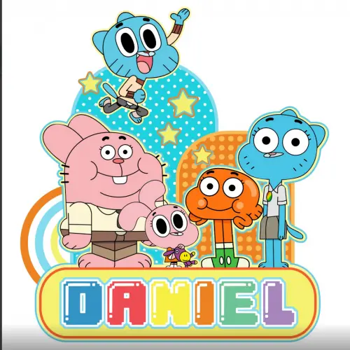 Topo de Bolo Gumball