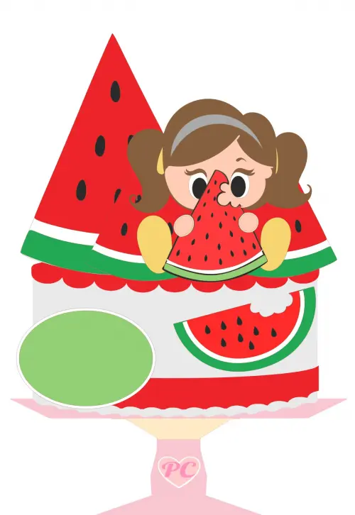 Topo de Bolo Melância