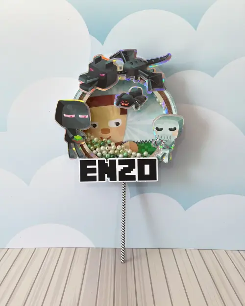 Topo de Bolo Minecraft