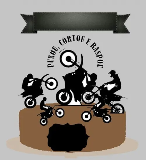 Topo de Bolo Moto