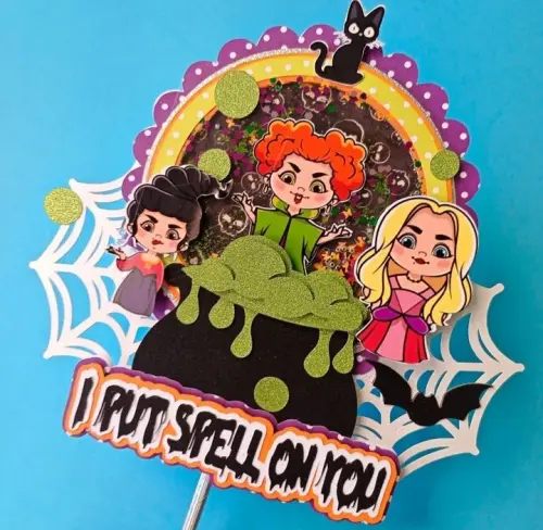 topo de bolo HOCUS POCUS