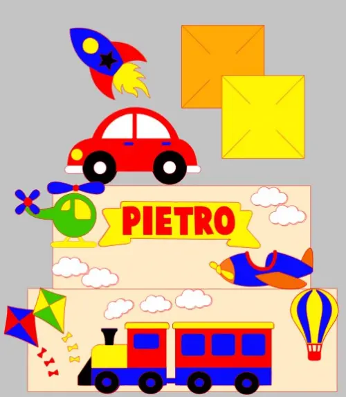 Arquivo de corte topo de bolo brinquedos