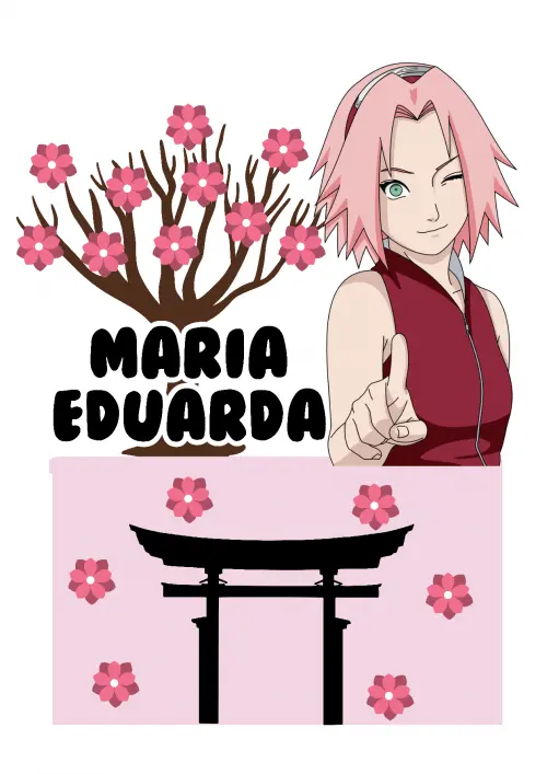 Topo de Bolo Sakura