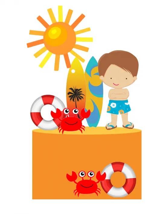 Topo de Bolo Fundo do Mar