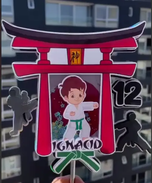 Topo de Bolo Karatê