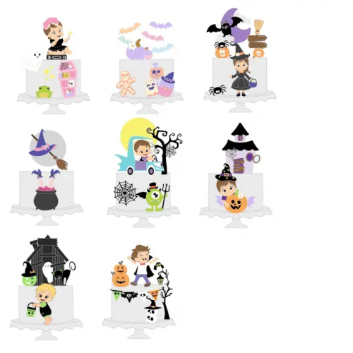 Arquivo de corte Topo de Bolo halloween