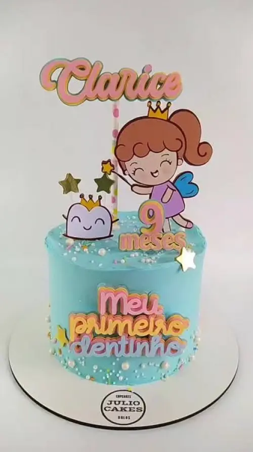 Topo de Bolo Fada  do dente