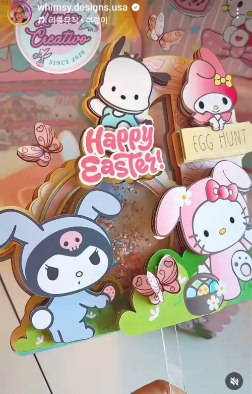 Topo de Bolo Hello Kitty