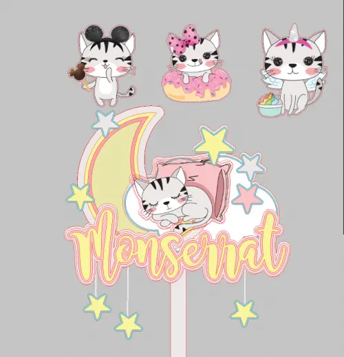 Topo de Bolo Gatinhos