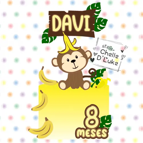 Topo de Bolo Macaquinho