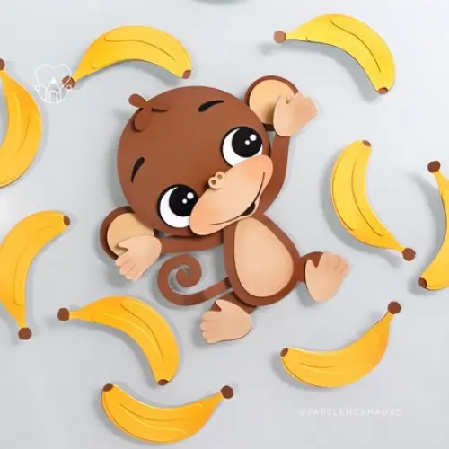 Topo de Bolo Macaquinho