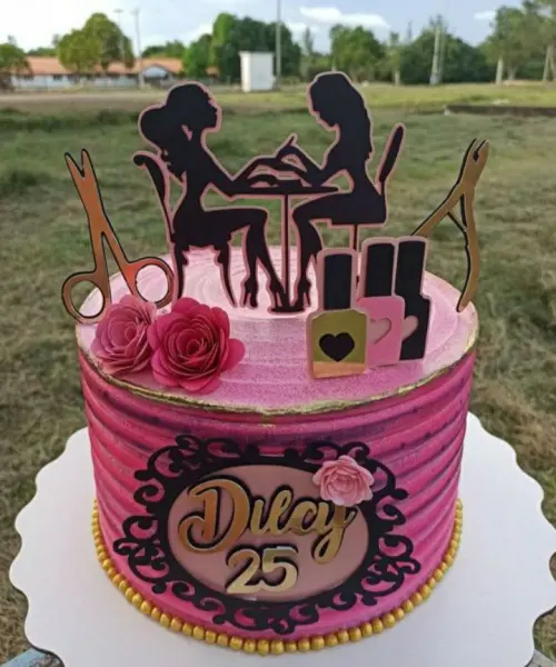 Topo de bolo Manicure