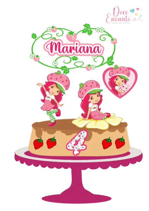 Topo de Bolo Moranguinho