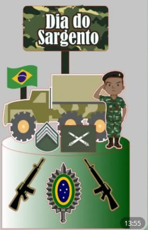 Topo de Bolo Exército