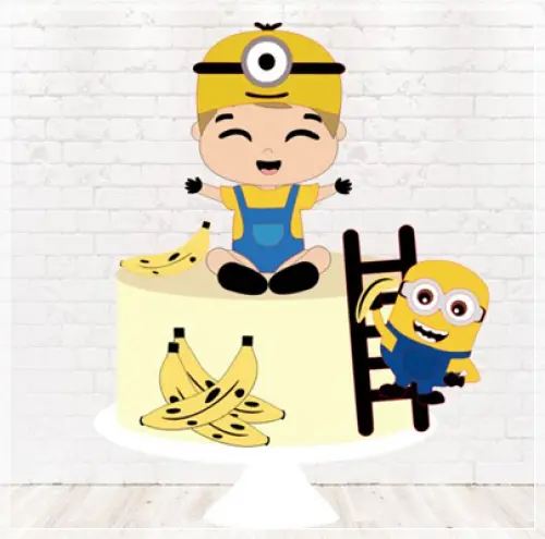 Topo de Bolo Minions