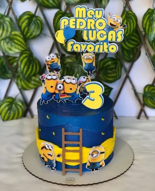 Topo de Bolo Minions