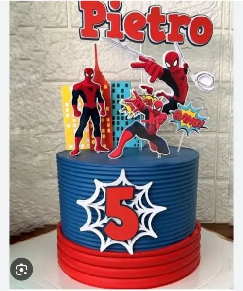 Topo de bolo Homem Aranha