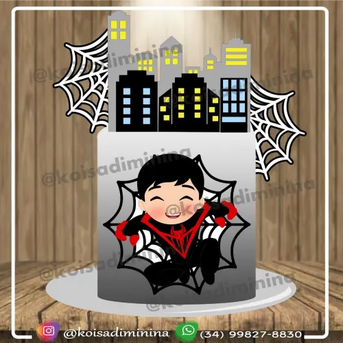 Topo de bolo Homem Aranha