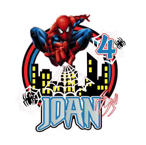 Topo de bolo Homem Aranha