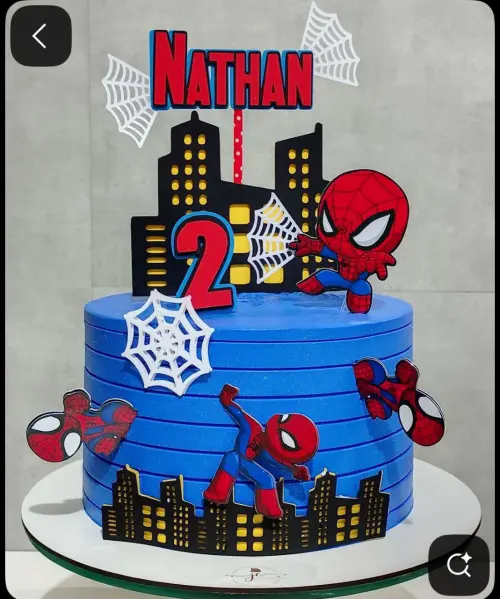 Topo de bolo Homem Aranha