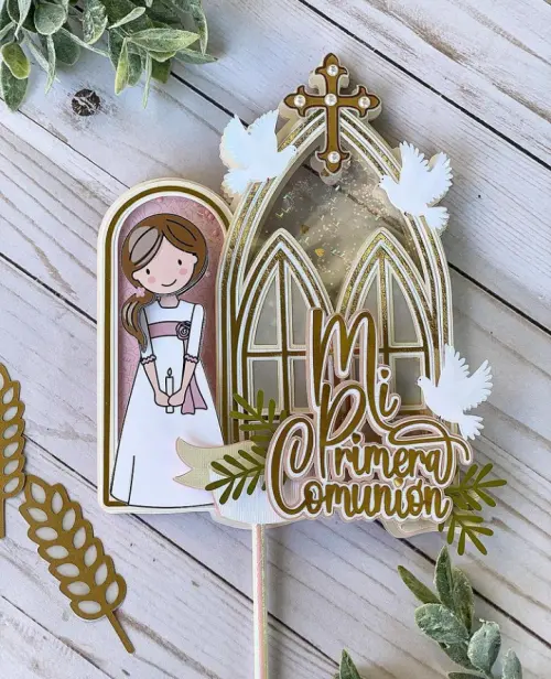 topo de bolo Eucaristia