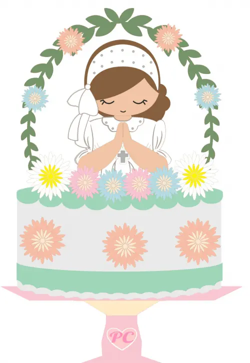 topo de bolo Eucaristia