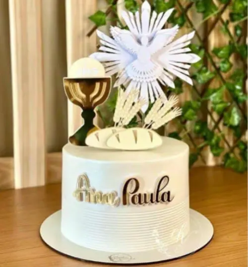 topo de bolo Eucaristia