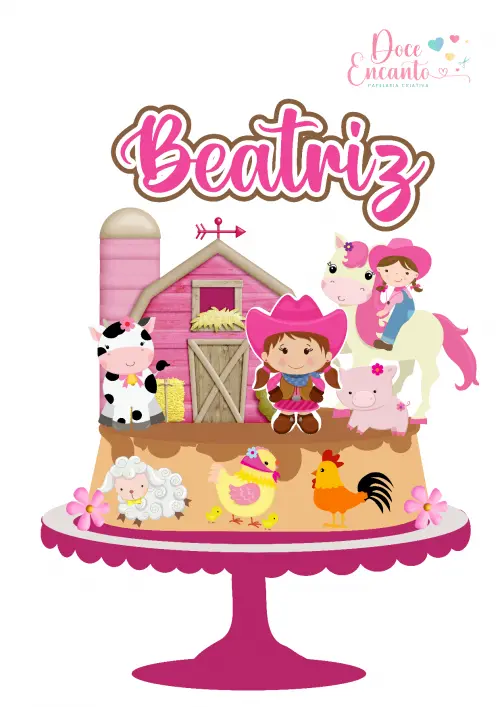 Topo de Bolo Fazendinha