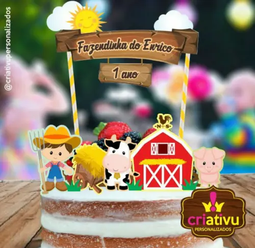 Topo de Bolo Fazendinha