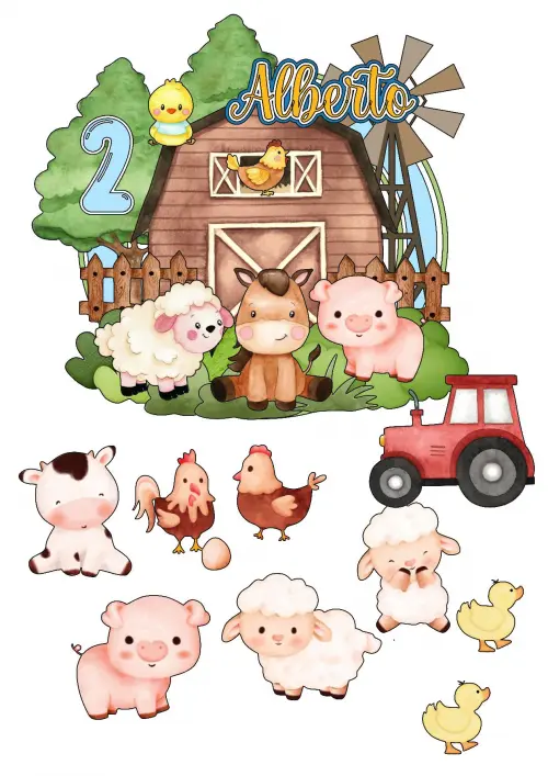 Topo de Bolo Fazendinha