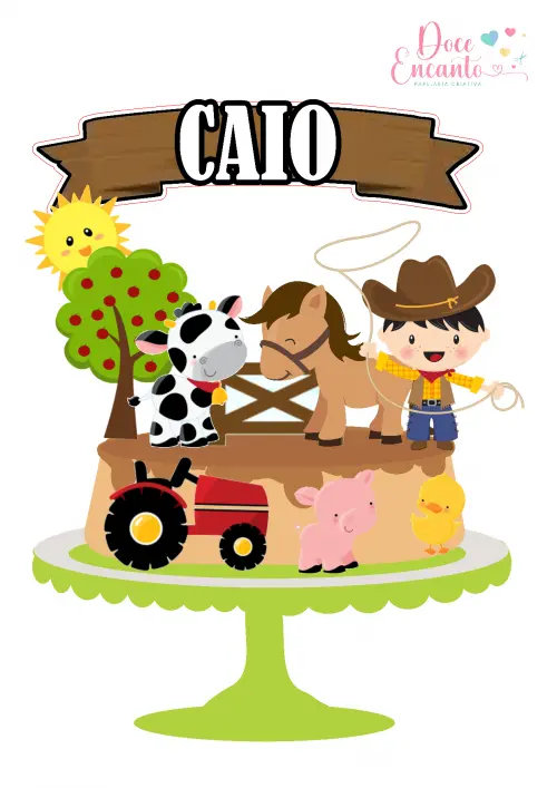 Topo de Bolo Fazendinha